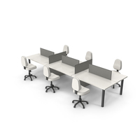 Office Table Arrangement PNG & PSD Images