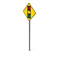 Traffic Lights Ahead Sign PNG & PSD Images