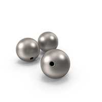 Bunch Of Three Silver Beads PNG & PSD Images
