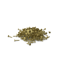 Gold Flat Screws PNG & PSD Images