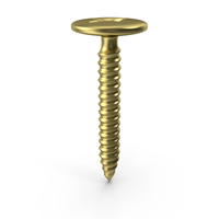 Gold Flat Screw PNG & PSD Images