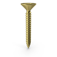 Gold Tapered Screw PNG & PSD Images