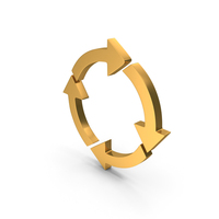 Circular Directional Arrows Web Symbol PNG & PSD Images