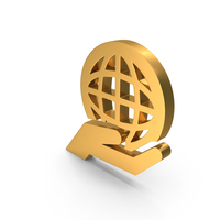 Globe Web Care Hand Symbol PNG & PSD Images
