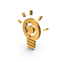 Light Bulb Gear Settings Symbol PNG & PSD Images
