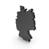 Black Germany Map Symbol PNG & PSD Images