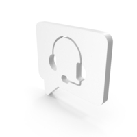 Headphone In Speech Bubble Icon PNG & PSD Images