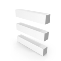 Menu Three Rectangular Bars Icon PNG & PSD Images