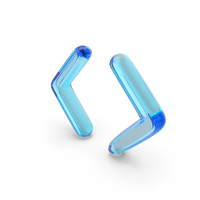 Angle Brackets Symbol Glass PNG & PSD Images