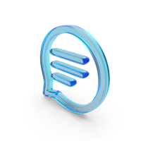 Glass Circular Chat Symbol PNG & PSD Images