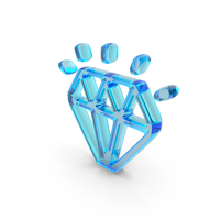 Glass Diamond Shine Symbol PNG & PSD Images