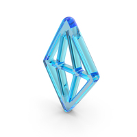 Glass Diamond Symbol PNG & PSD Images