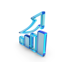 Glass Growth Focused Chart Symbol PNG & PSD Images