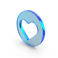 Glass Heart Symbol PNG & PSD Images