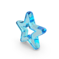 Glass Star Outline Symbol PNG & PSD Images