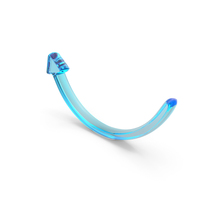 Glass Up Curved Arrow Symbol PNG & PSD Images
