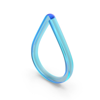 Glass Water Drop Symbol PNG & PSD Images