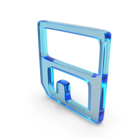 Glass Floppy Disk Symbol PNG & PSD Images