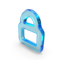 Glass Lock Symbol PNG & PSD Images