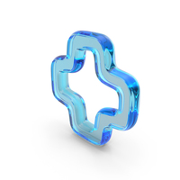 Glass Plus Symbol PNG & PSD Images