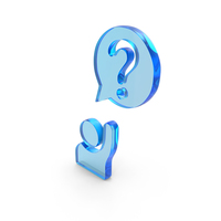 User With Raised Hand Question Mark Icon PNG & PSD Images