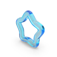 Glass Star Outline Symbol PNG & PSD Images