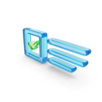 Tick Mark In Square List Symbol PNG & PSD Images