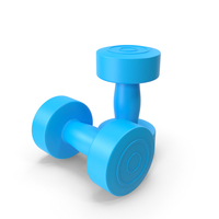Cartoon Blue Dumbbells PNG & PSD Images