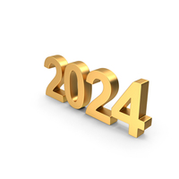 Metal New Year 2024 Symbol PNG & PSD Images
