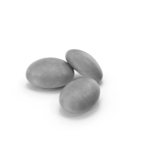 Bunch of Three Gray Wet Cobblestones PNG & PSD Images