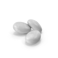 Bunch of Three White Wet Cobblestones PNG & PSD Images
