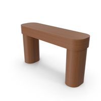 Wood Console Table PNG & PSD Images