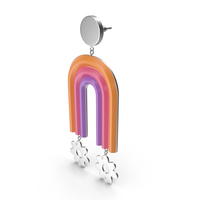 Rainbow Earring PNG & PSD Images
