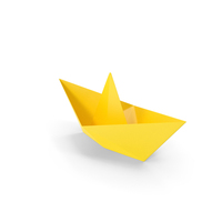 Yellow Paper Ship PNG & PSD Images