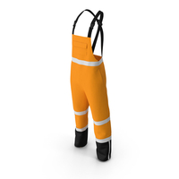 High Visibility Rain Overalls PNG & PSD Images