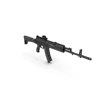 Kalashnikov AK 12 2011 With Holographic Sight New PNG & PSD Images