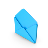 Cartoon Blue Envelope PNG & PSD Images