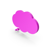 Pink Thought Bubble Symbol PNG & PSD Images