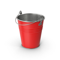Red Metal Bucket PNG & PSD Images