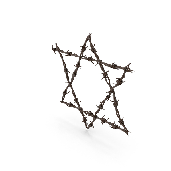 Star Of David Made From Rusty Barbed Wire PNG & PSD Images