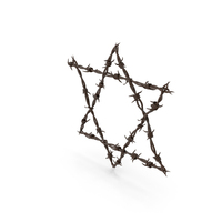 Star Of David Made From Rusty Barbed Wire PNG & PSD Images