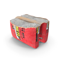 Torn Package Cement 50 Lb Red PNG & PSD Images