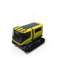 Yellow Polar Exploration Vehicle Simple Interior PNG & PSD Images