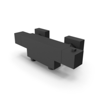 Eforie Thermostatic Bath Shower Mixer Tap Black Matte PNG & PSD Images