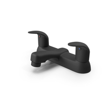 Blyth Bath Filler Tap Black Matt PNG & PSD Images