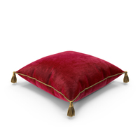 Red Pillow With Gold Tassels PNG & PSD Images