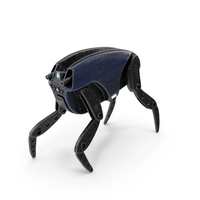 Sci Fi Robot Droid Stand Blue PNG & PSD Images