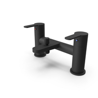 Lecci Bath Shower Mixer Black Matt PNG & PSD Images