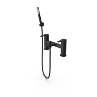 Lecci Bath Shower Mixer Tap Black Matt PNG & PSD Images
