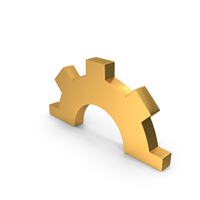 Down Half Gear Setting Symbol PNG & PSD Images